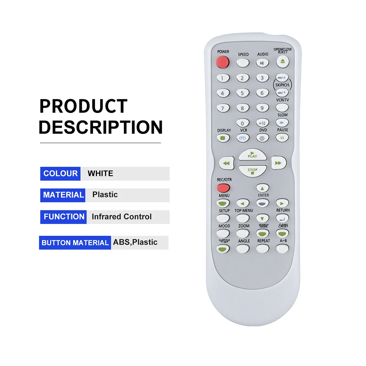 Mando a distancia NB177 DVD VCR, dispositivo para HP Emerson Funai, DVC841G, NB177UD, NB100, NB100UD, DVC865F