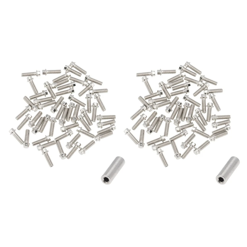 200Pcs 1.9 2.2 Wheel Rim Imperial M2 Screw Decoration For 1/10 RC Crawler Axial SCX10 90046 AXI03007 Traxxas TRX4,A