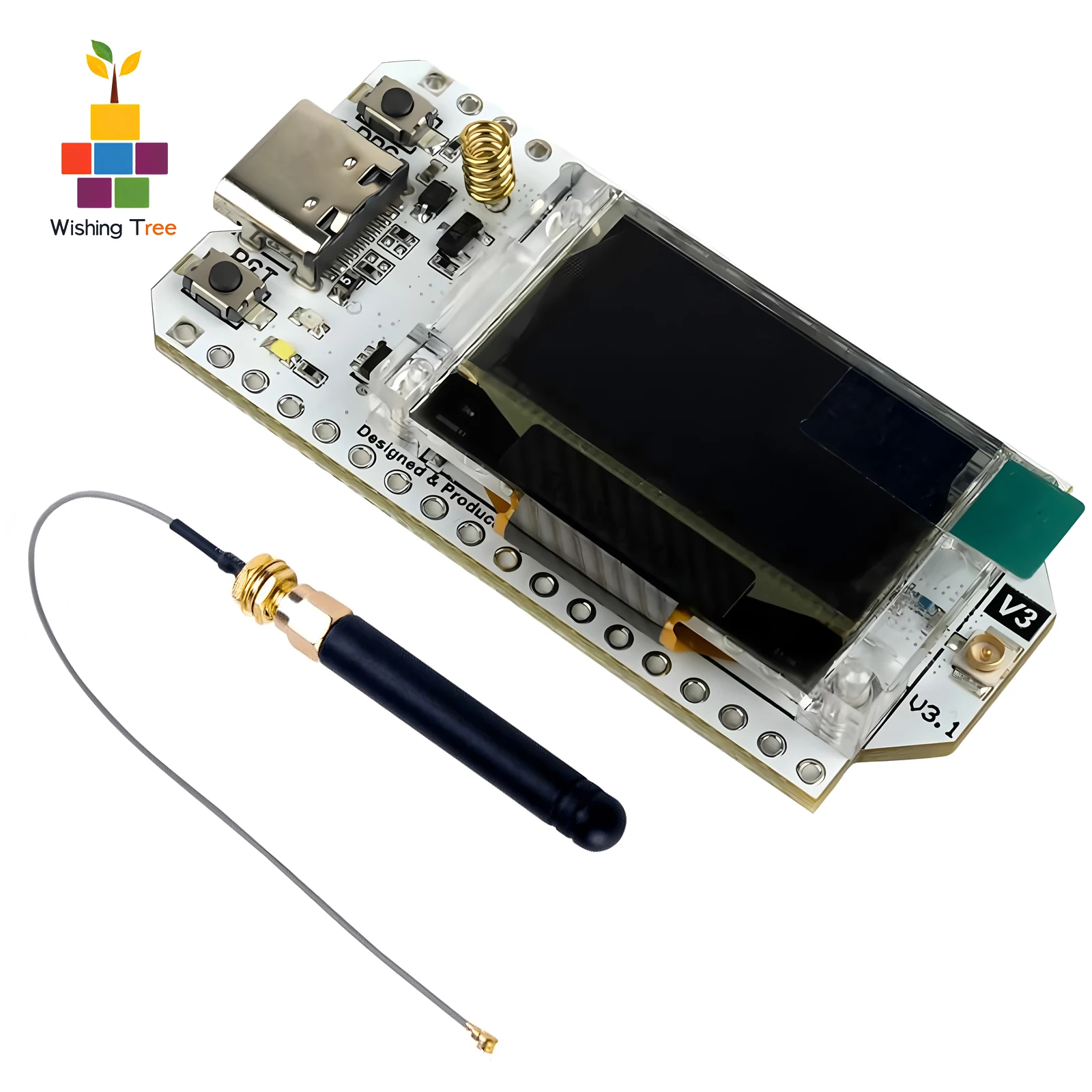 

Плата разработки Heltec LoRa32 V3 868 МГц/915 МГц SX1262 0,96 дюйма OLED WiFi BLE LoRa Kit для IoT и мебетистики