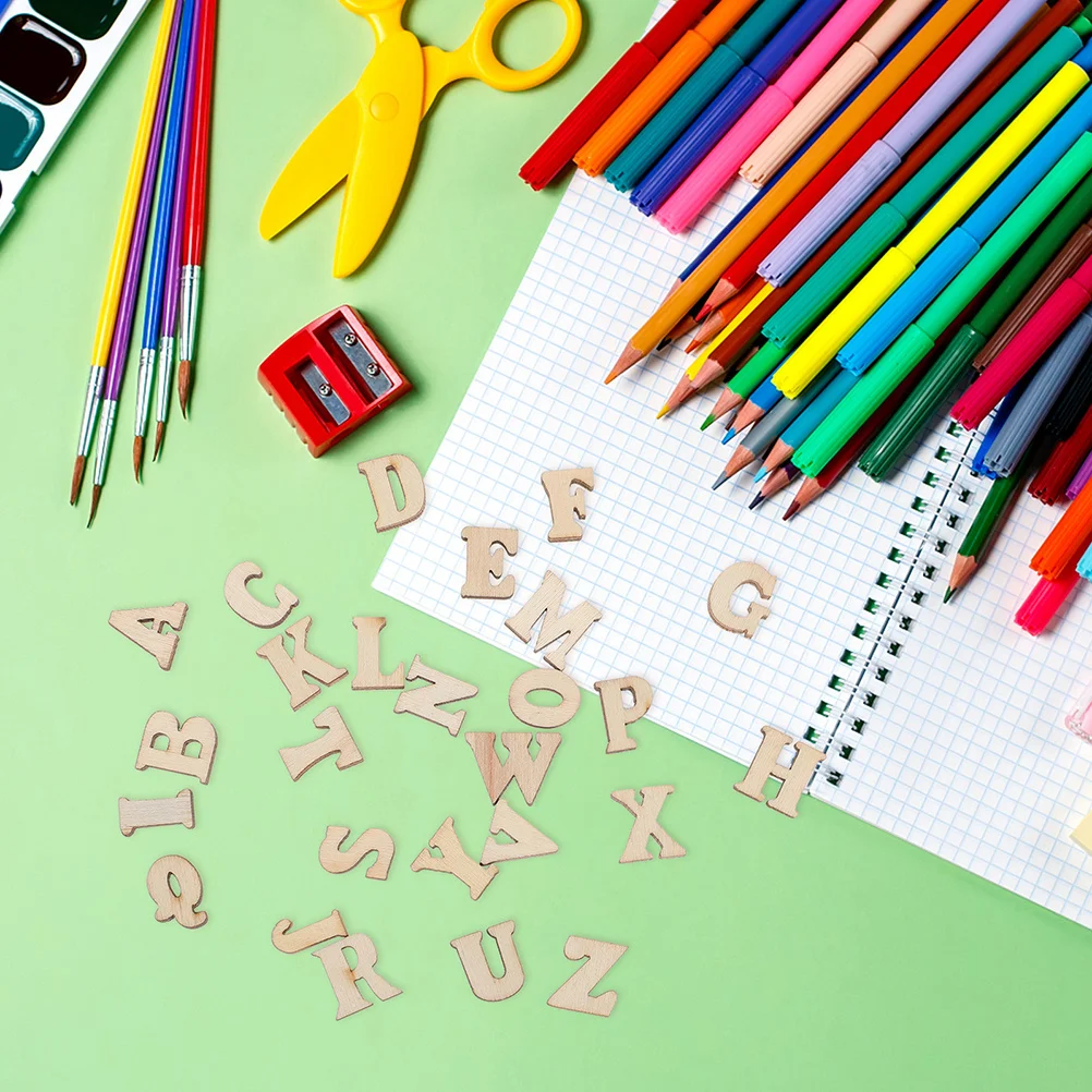 400 деревянных букв для декора и рукоделия