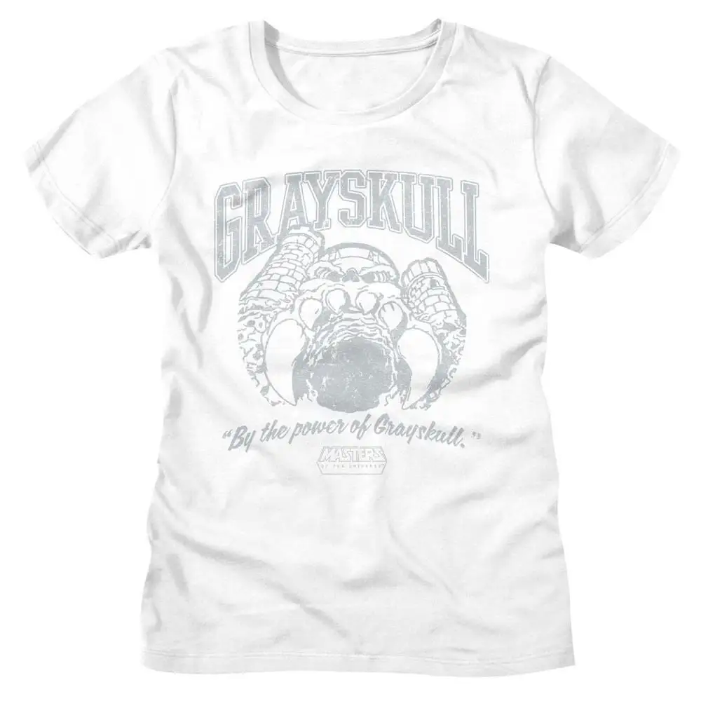 Masters of the Universe Grayskull Collegiate White Women's T Shirt