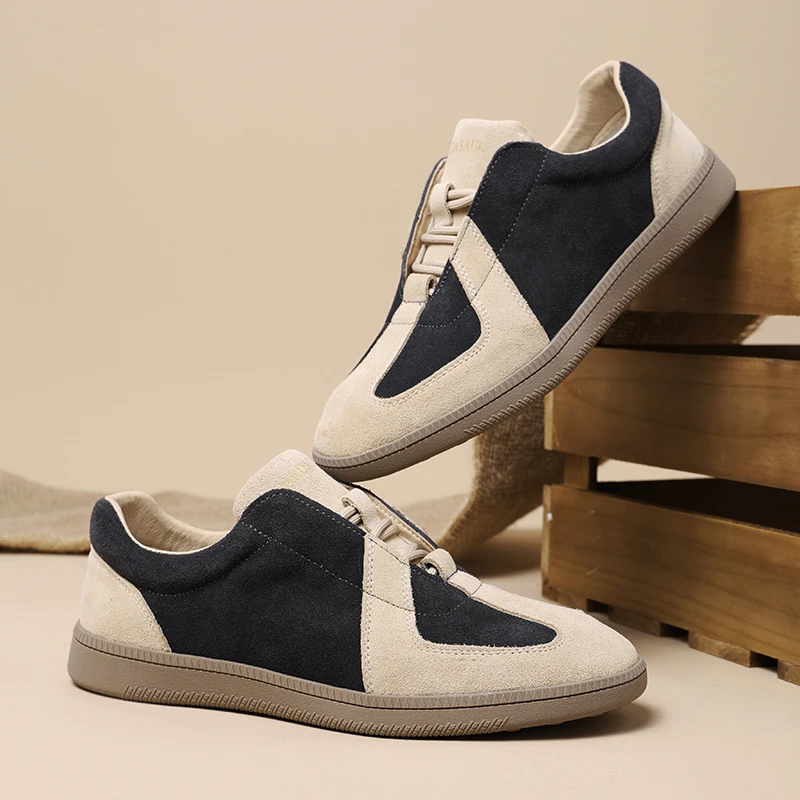 

New personalized splicing casual shoes for men, low cut trendy casual shoes 250601