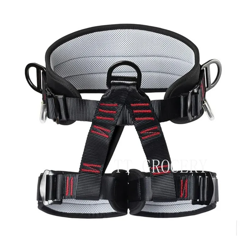 Half-Body Safety Harness Outdoor Mountaineering Rock Climbing Fall Protection Sit-Style Belt for High-Altitude Work & Rescue