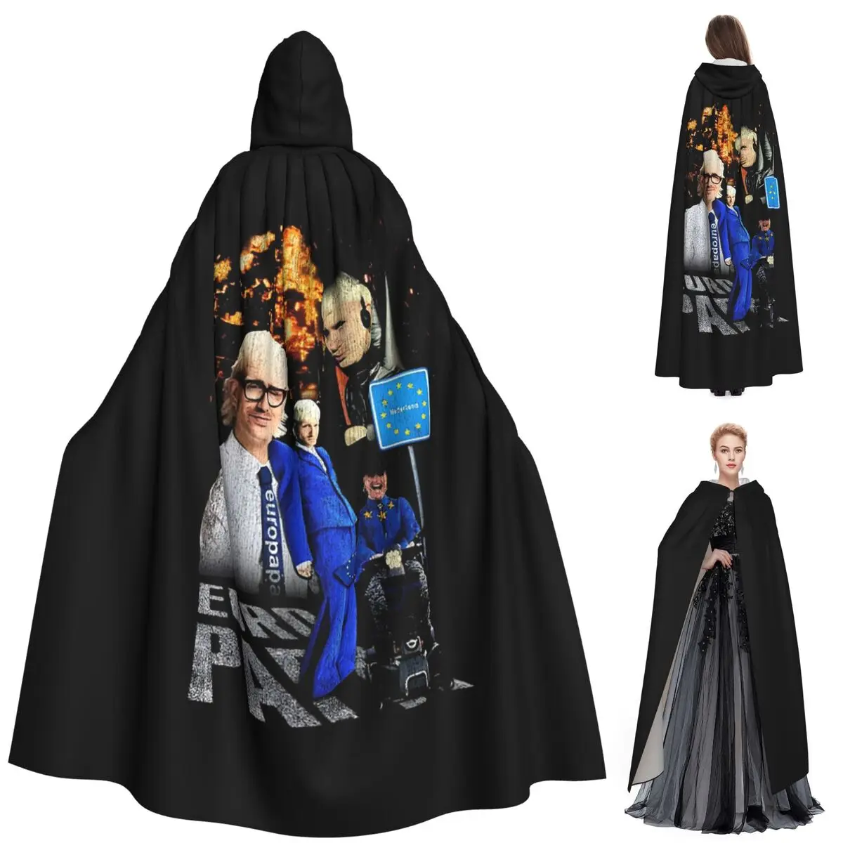 

Joost Klein Eurovisions Song Contest длинный плащ с капюшоном ведьма средневековый костюм накидка для косплея Хэллоуин вампир для взрослых унисекс