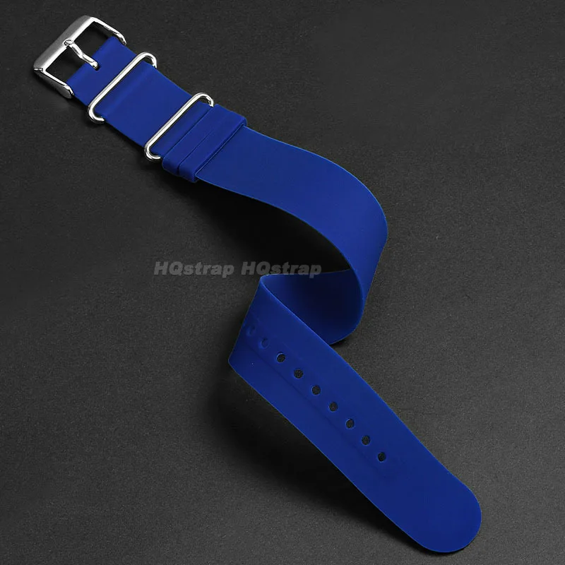 Correa de silicona de 20mm y 22mm para Samsung Galaxy Watch 4, 5, 6, pulsera de goma suave para Seiko, pulsera Universal Omega