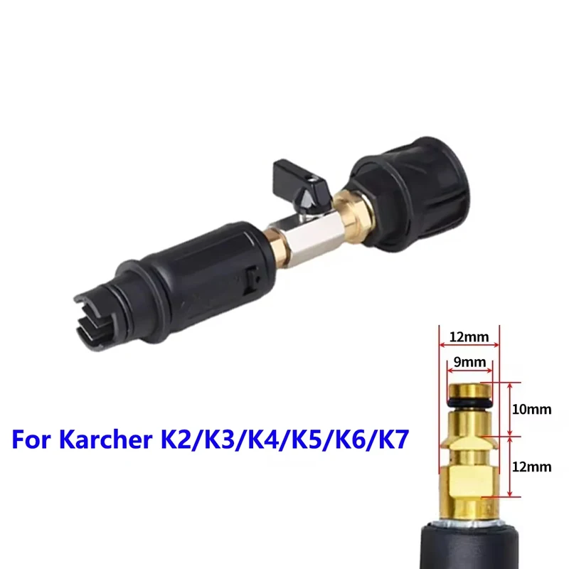 High Pressure Washer Nozzle Sprayer Quick Plug Angle Adjustable With Valve to Control Water Flow for Karcher Lavor 3000PSI