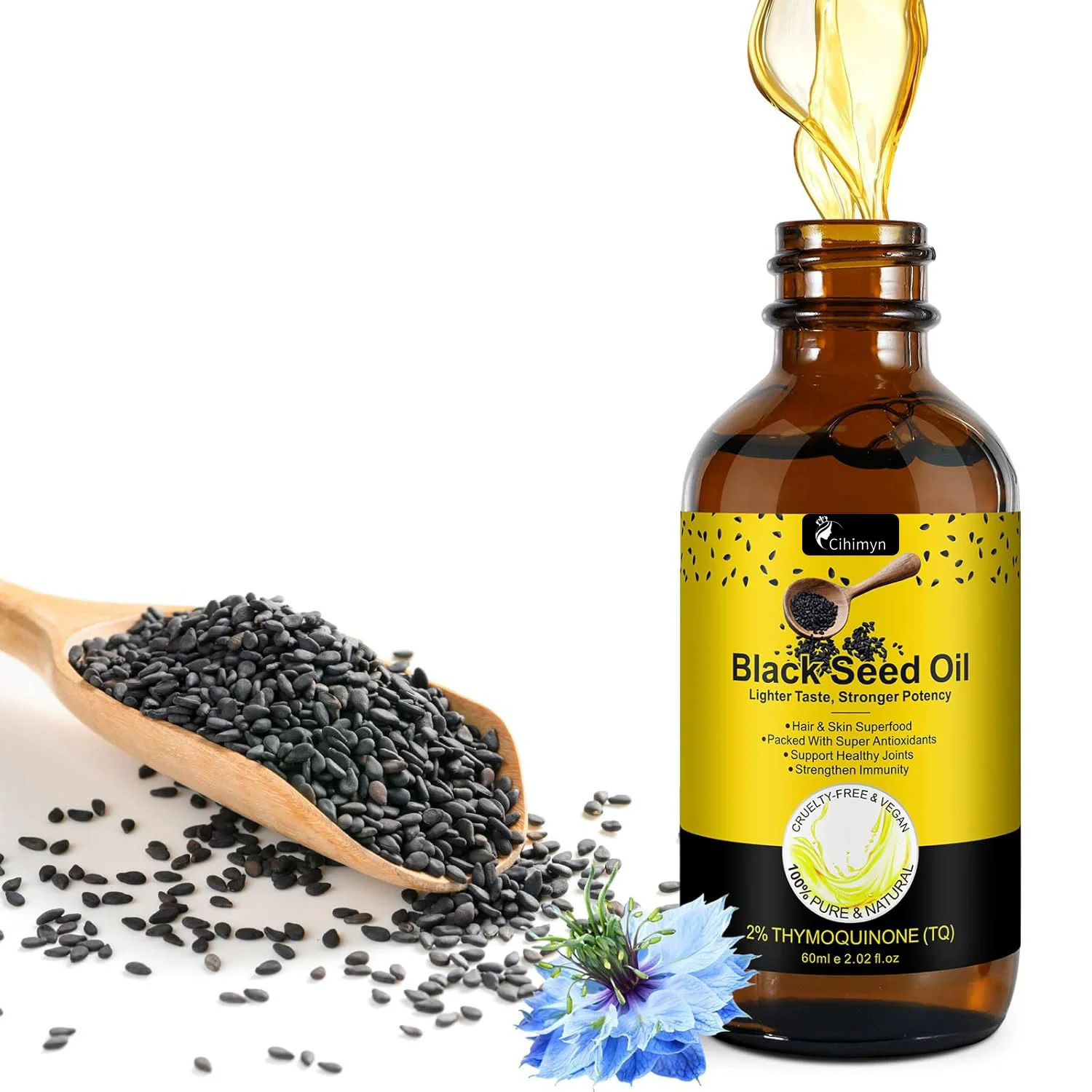 BLACK SEED OIL DROPS Cross-border Hair Care essential Oil Hair care