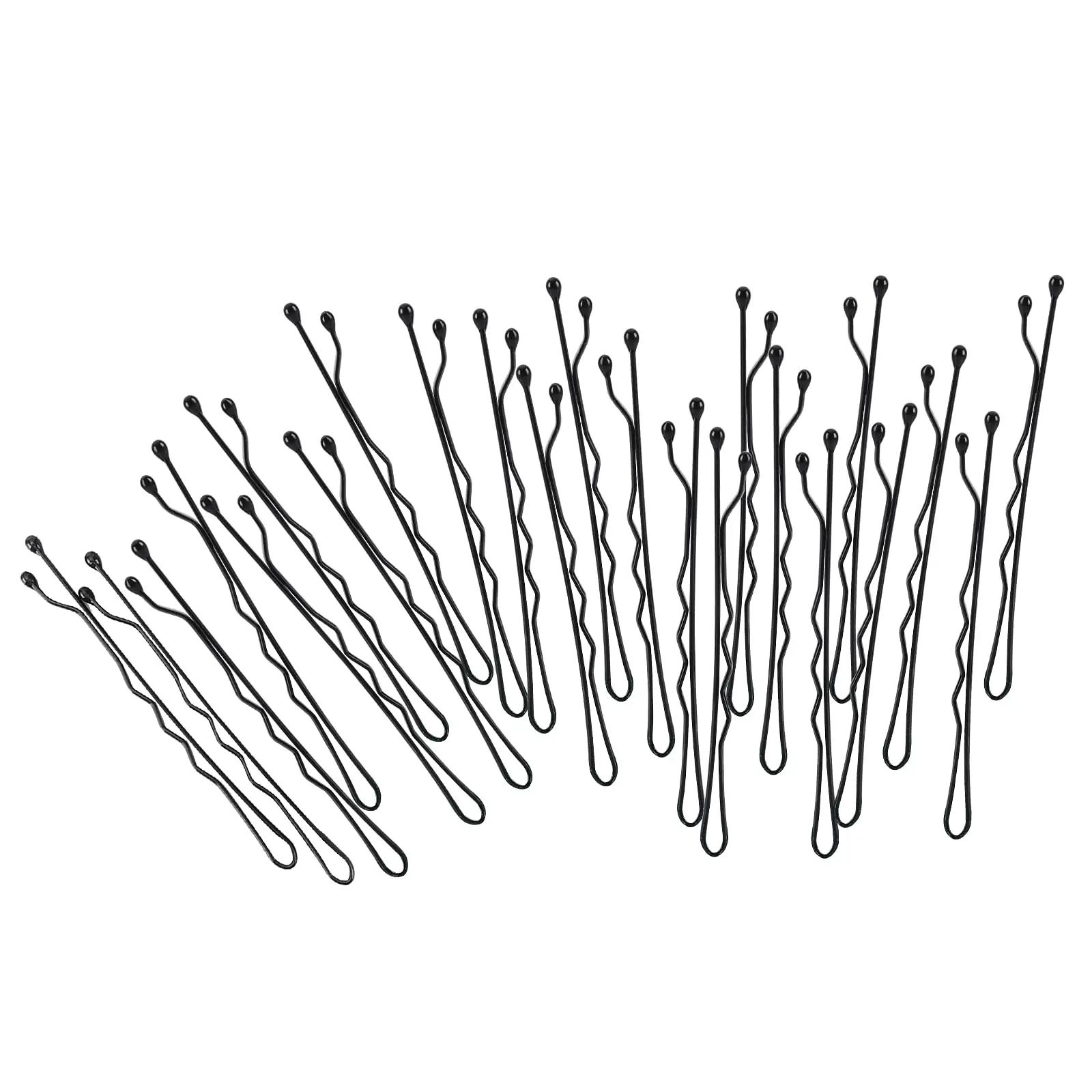 50PCS 2.4 Inches Hair Pins Kit Secure Hold Bobby Pins Clips for Women Girls and Hairdressing Salon (Black)