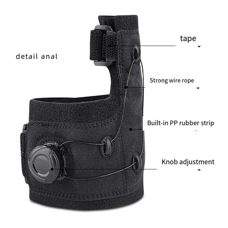 مصحح A50Q-Bunion مع فواصل أصابع القدم، مكواة فرد أصابع القدم لتقويم العظام، جبيرة ورم بمقبض قابل للتعديل لتخفيف الورم، يمين Du