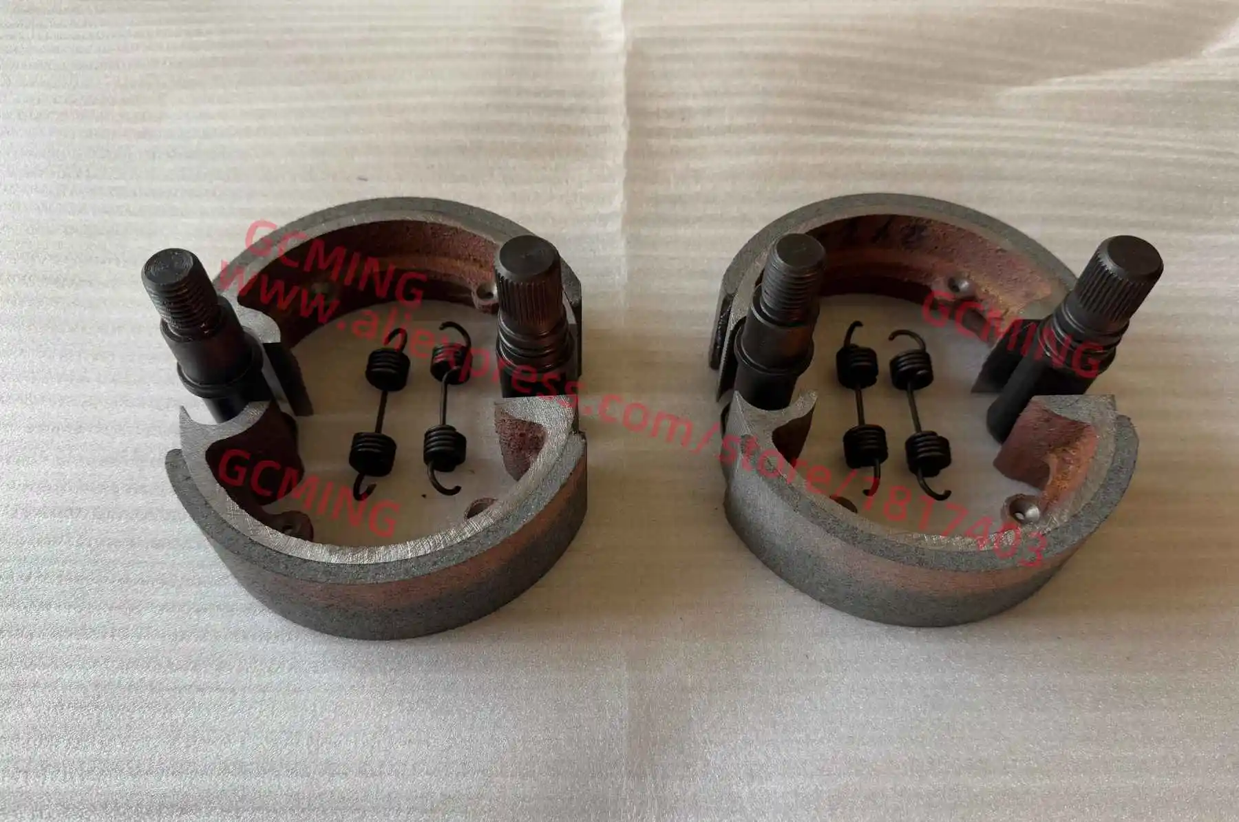 JINMA 160.43.012-1 Brake Shoe Assembly + 160.43.123 Spring + 160.43.124-1 Brake Cam + 160.43.122 Pin , JINMA / JM Tractor Parts