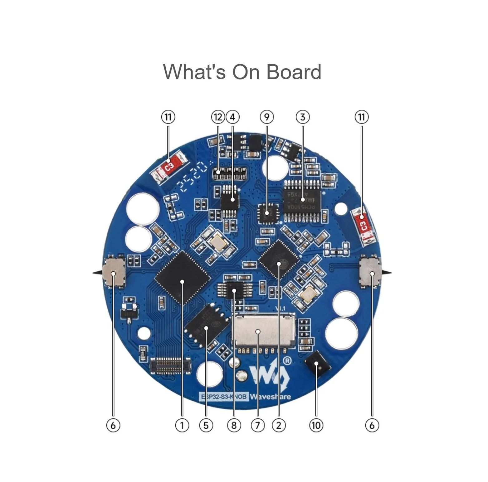 1.8inch Knob Display Development Board ESP32-S3 Multi-functional Knob Screen Wireless Connection CNC Metal Case