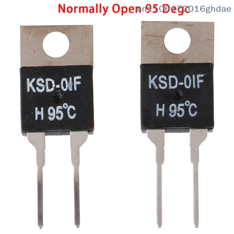 

(Летняя распродажа) 2 шт. термореле нормально открытого типа, датчик температуры, термостат KSD-01F, 95°C