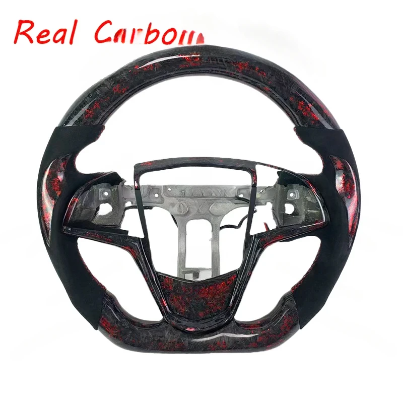 For Cadillac CTS CTS-V XTS SRX ATS CT6 ATS-V 2008-2020 Exact Fit Forged Carbon Fiber Steering Wheel