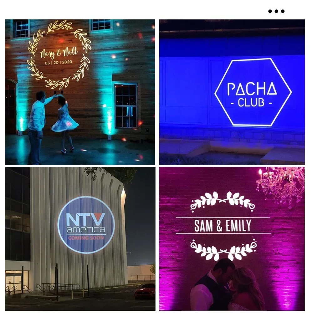 2026 150W LED Gobo Projector Advertising Outdoor LED Projector Ip67 Hd Rotating Logo Projector Logo Lights Door Light Wedding