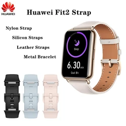 Cinturino per orologio in silicone originale per Huawei Fit 2 cinturino in pelle doppio magnetismo cinturino Milanese