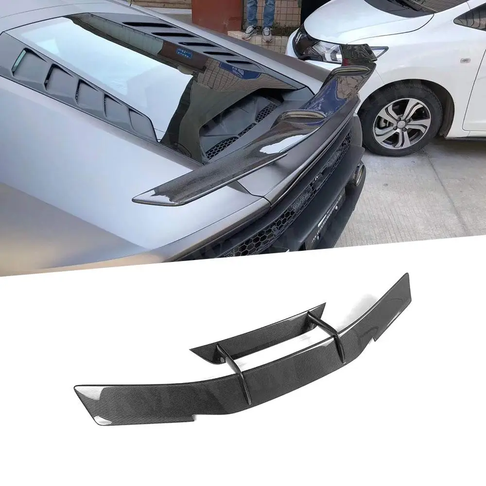 

Forged Carbon Rear Trunk Lip Spoiler for Lamborghini Huracan LP580 LT610 EVO Novitec style Dry Carbon Fiber Rear Spoiler Wings