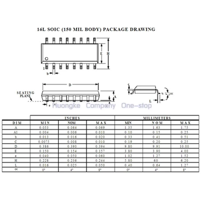 10pcs/lot CS4340-KS SOP-16 CS4340 SOIC16 24-Bit, 96 kHz Stereo DAC For Audio