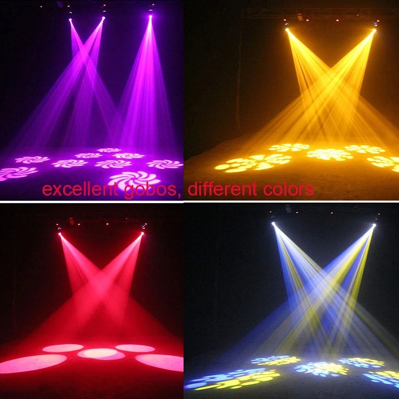 Hoge Prestaties 75W Bewegende Hoofd Podium Licht Met Gobo Kleurenwiel Dmx Controle Klem Op Truss Voor Kerkpodium Dj Party Bar