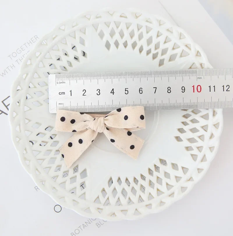 6 ピース/セット新ファッション韓国の甘い女の子チェック柄生地弓ヘアクリップ子供シンプルなニットフラワークリップヘアアクセサリー