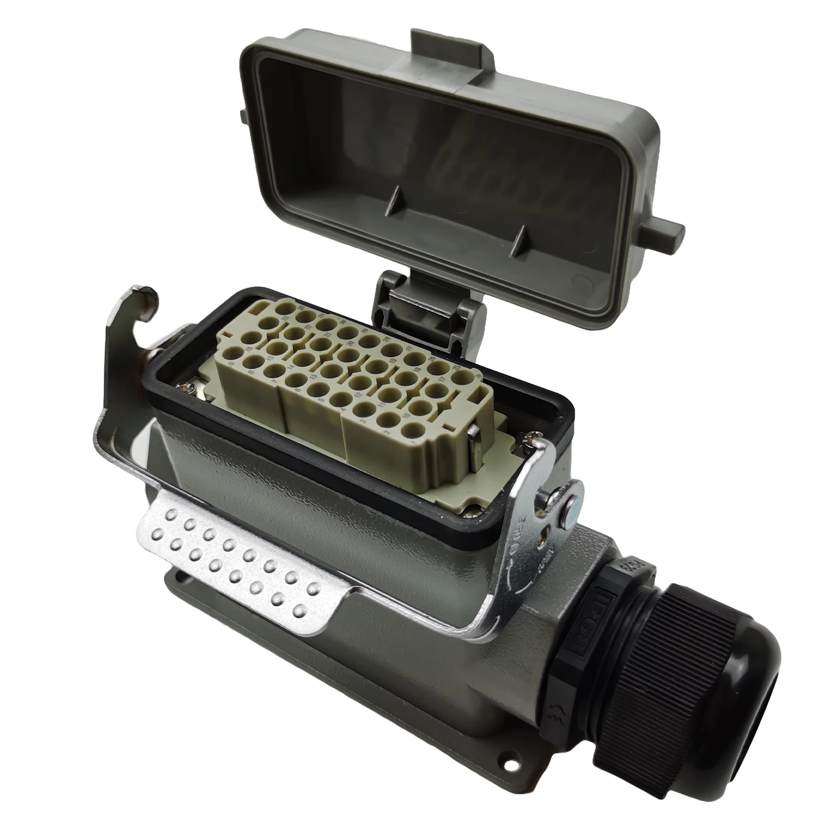 Spare Parts For Asphalt Paving Machine 32 Hole Rectangular Socket For S2100-C
