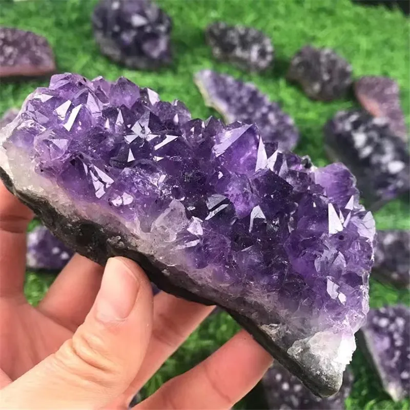 Réplique naturelle d'yste d'atterrissage, cristal de quartz, spécimen de grappe de guérison, 30-200g