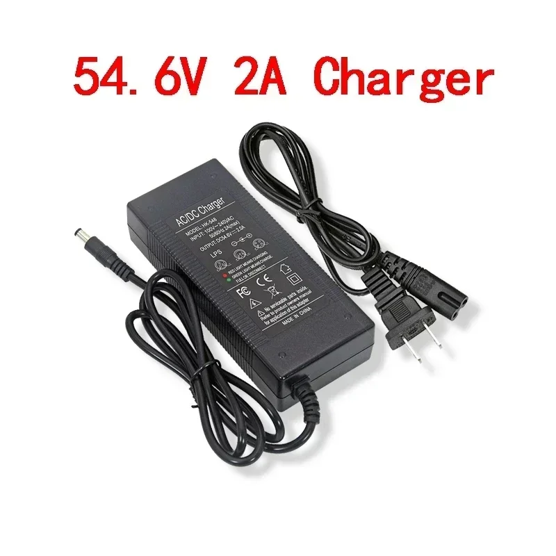 New 48V 100000mAh 1000w 13S3P XT60 48V Lithium ion Battery Pack 100Ah For 54.6v E-bike Electric bicycle Scooter with BMS+charger