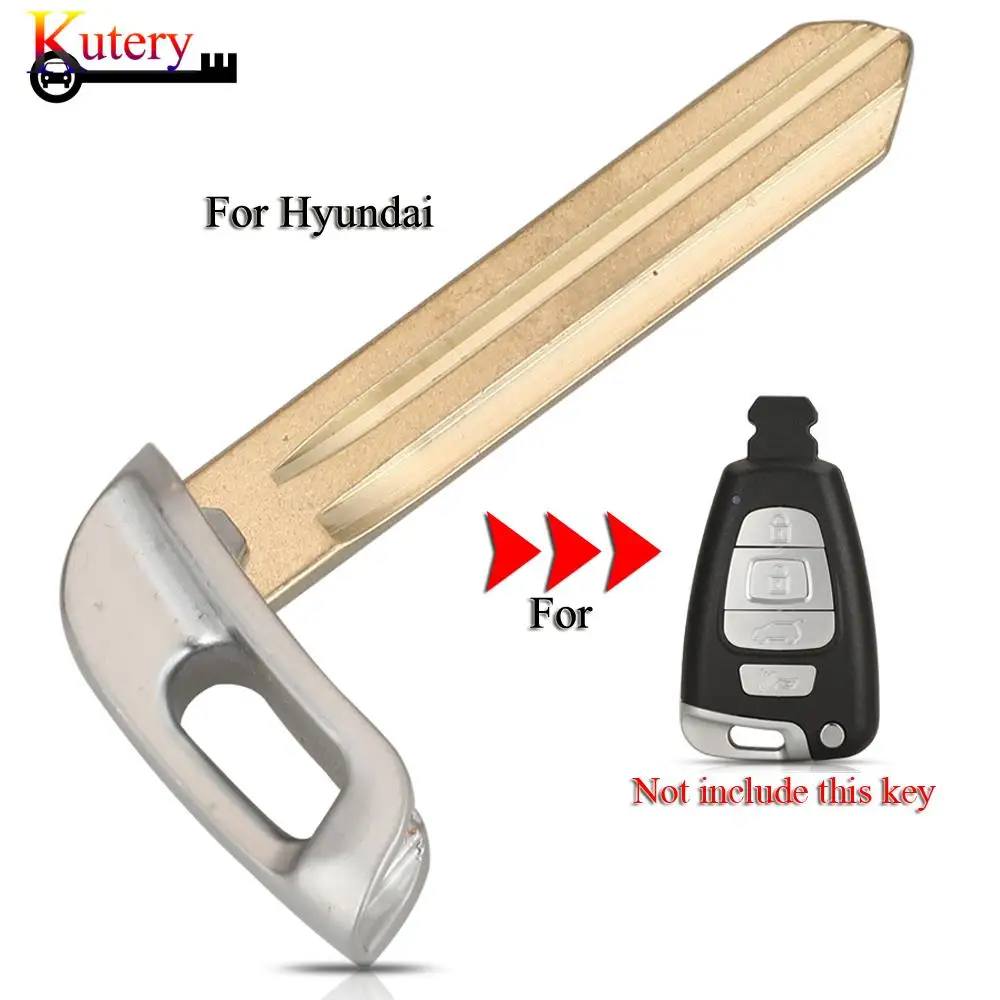 Jingyuqin Remote Smart Car Key Blade per Hyundai Veracruz IX55 2007-2012 embrione destro Uncut Blank Insert sostituzione di emergenza