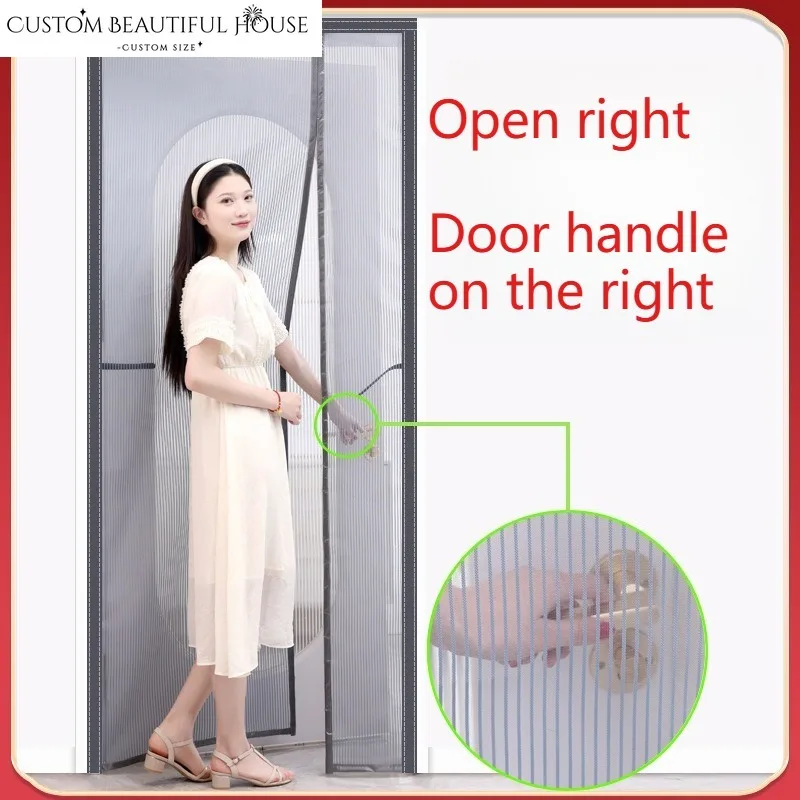 

Custom Size Mosquito-resistant Door Curtain Without Punching Magnetic Suction Curtains for Living Room Bedroom Dining Thicken