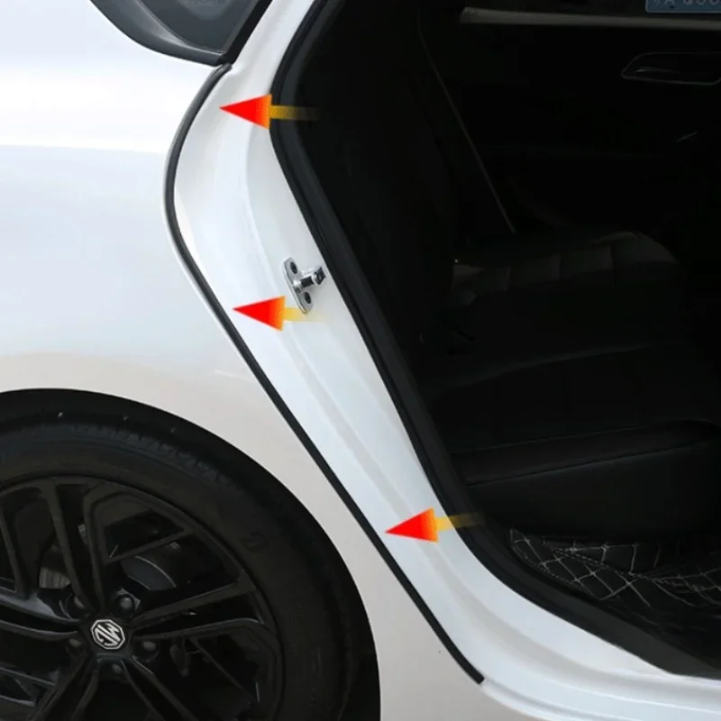 8m Car Door Seal Strip Auto Rubber Sealant 5holes B Type Noise Insulation Anti-Dust Soundproofing Car Sealing Strips Accessories