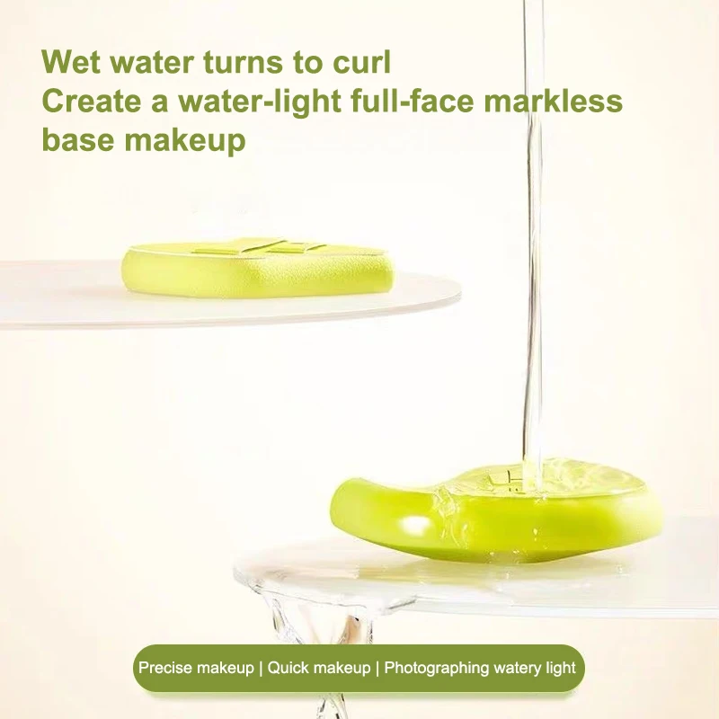 1/2 stuks make-up ultradunne borstelset professionele make-up gezichtsspons foundationborstel traceless zachte platte kop borstel schoonheidstool