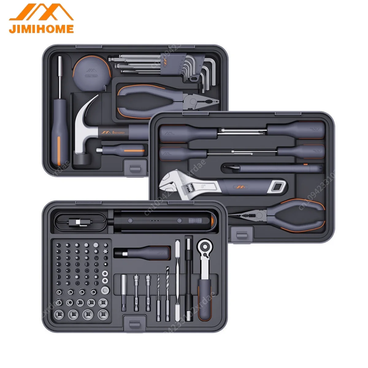 

JIMIHOME Multifunctional Tool Portable Tools Kit Set Maintenance Basic Combo Kit Hand Tool Set X3-ABI