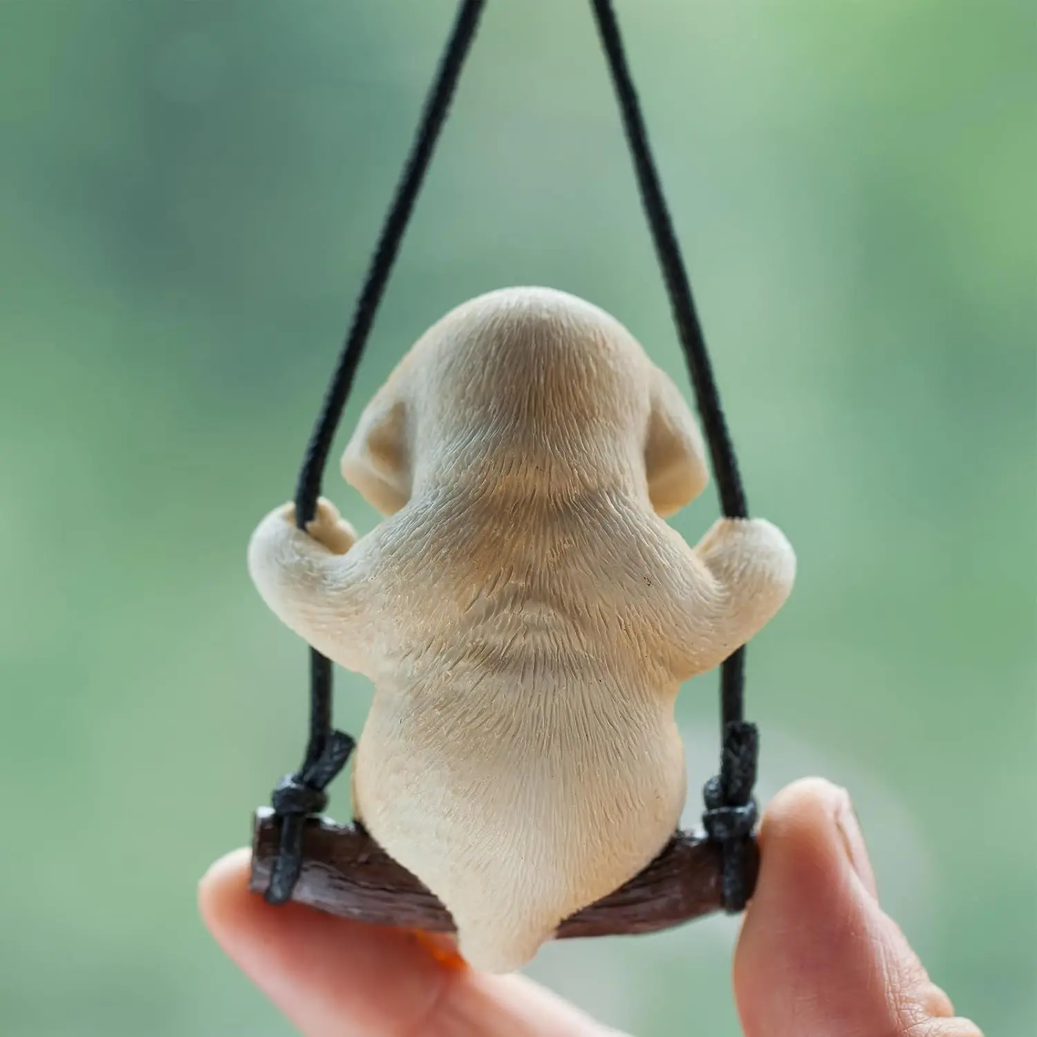 Cute Swinging Labrador Car Pendant Yellow Labrador Car Rearview Mirror Hanging Ornament Dog Auto Interior Home Decoration 5