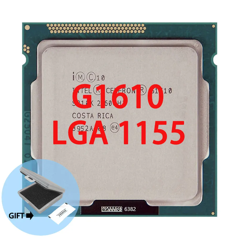 Intel Celeron G1610CPU Processor 2M 55W  2.6 GHz Dual-Core  LGA 1155