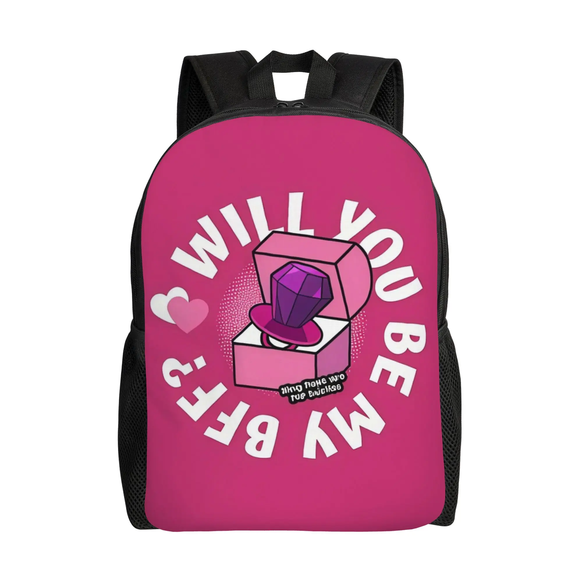 bBazooka Ring Pop Will You Be My BFF Candy Schoolbag Students Sporty Daily mochila Large Capacity Laptop Bag Back To School