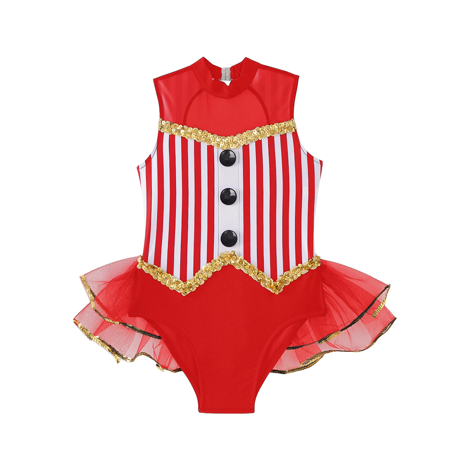 Kids Girls Ballet Gymnastics Leotard Latin Jazz Dance Bodysuit Dress Halloween Carnival Party Circus Cosplay Performance Costume