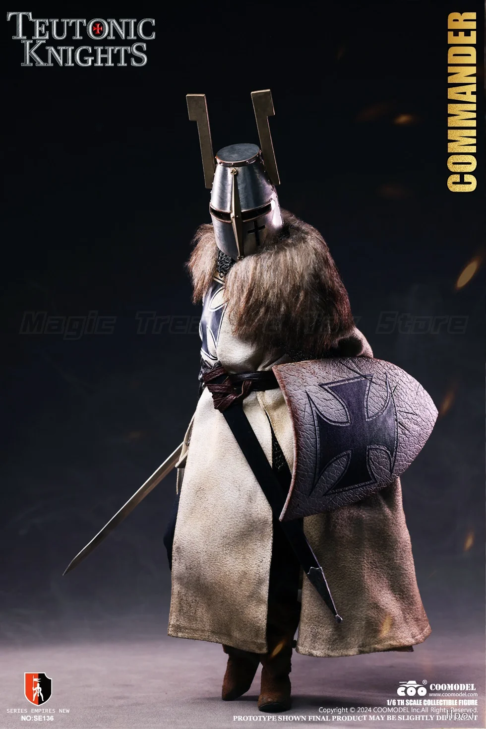 

【In stock】 Original COOMODEL1/6 Scale Empire Series SE136 Teutonic Knight/Commander Action Figure Animation Gift