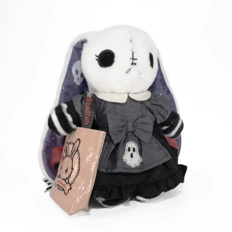 Plushie Dreadfuls Rabbit Plush Doll Clothes Brown Ruffle Lolita Dress Outfit Set For Stuffed Bunny Toy Decoration Accessory