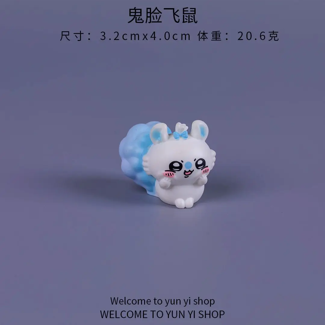Chiikawa micro landscape mini figurine cute cartoon blind box decoration for car dashboard or desktop view 4