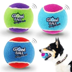 3pcs Interactive Squeaky Tennis Ball for Dogs - High Bounce and Durable Rubber Toy for Hours of Fun and Exercise(M)