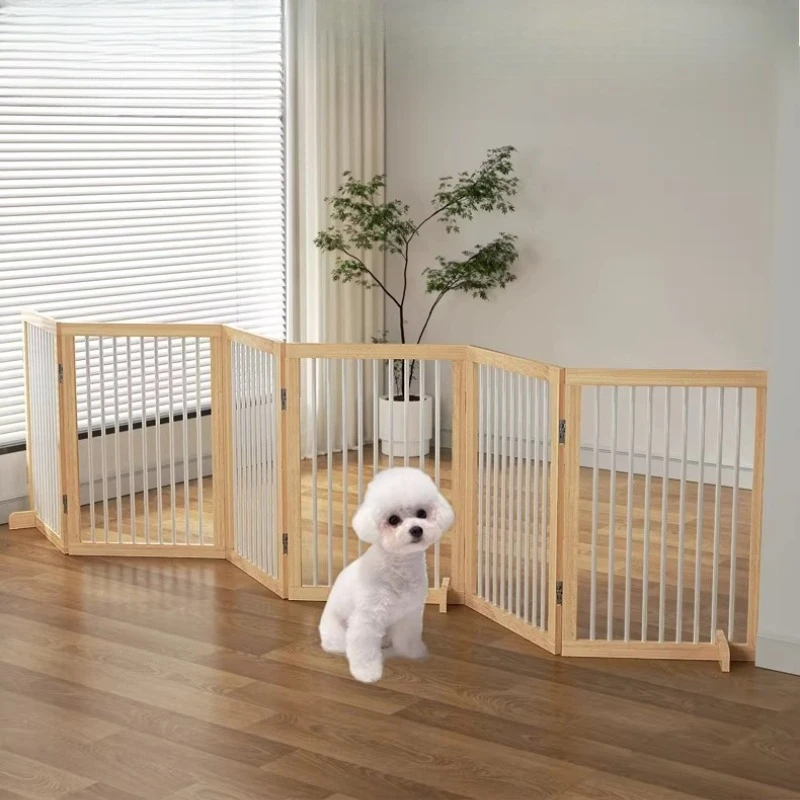 

Playpen Safety Door Dog Fence Privacy Oversized Equipment Dog Fence Barrier To Stairs Wooden Barrera Para Mascotas Pet Supplies