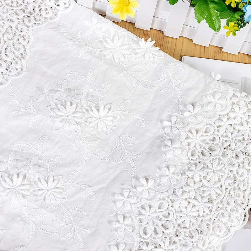3D-bestickter Baumwollstoff, handgefertigtes DIY-Hochzeitskleid, 133 cm breit, Artikel De Couture, ausgehöhlt, RS4398 – Detail 3