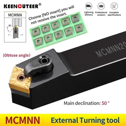 MCMNN2020K12-100 MCMNN2525M12-100 dış torna takım tutucu CNMG12 karbür uçlar MCMNN torna kesme makinası alet takımı