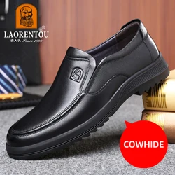 LAORENTOU real leather breathable soft leather wear-resistant sleeve foot business casual leather shoes 10695