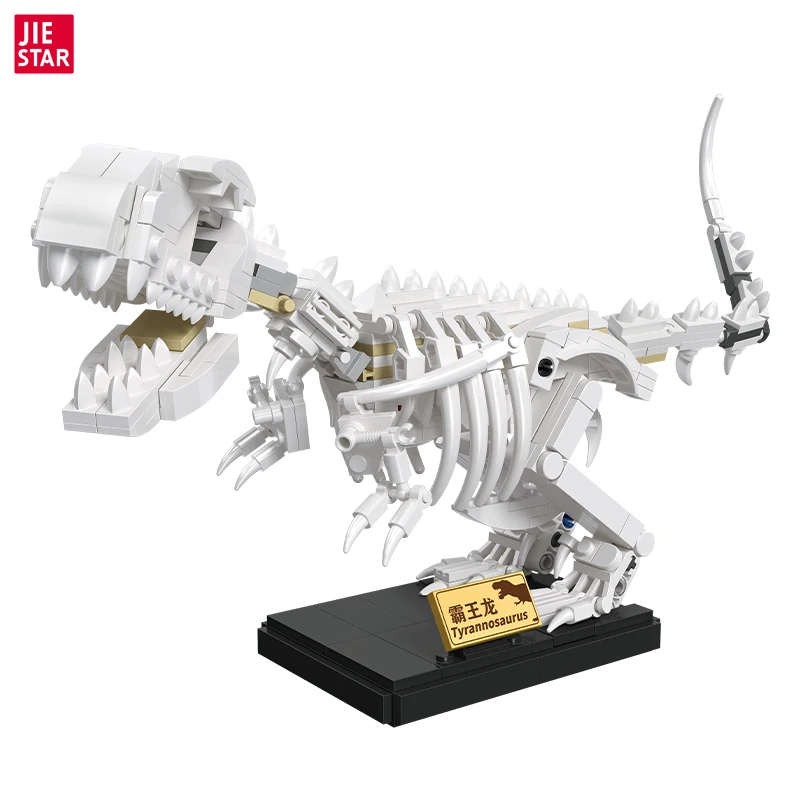 The Dinosaur Fossil Skeleton Model Building Blocks 36001 395Pcs Tyrannosaurus Rex Mammoth Triceratops Assembly Kids Toys Gifts