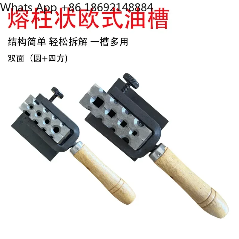 European Style Oil Tank Cast Iron Strip Mold for Molten Gold and Silver Forging Iron Slot Gold Casting Mold for Jewelry
