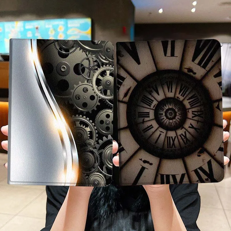 

Mechanical Gear Silver Wave Tablet Case For Lenovo Xiaoxin Legion Pad Tab Pro GT Y700 Gen4 2 11 P11 M10 K10 3rd Plus Gen Gift