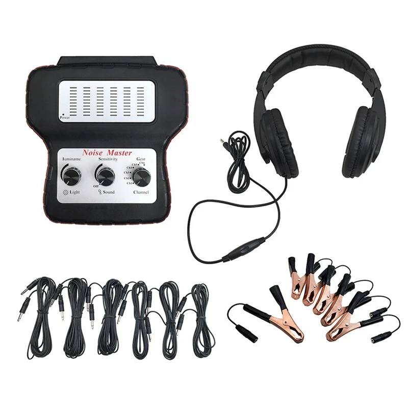 Electronic Stethoscope Car Noise Finder Diagnostic Machine Multi-Channel Noise Detector Abnormal Sound Detector Easy Install