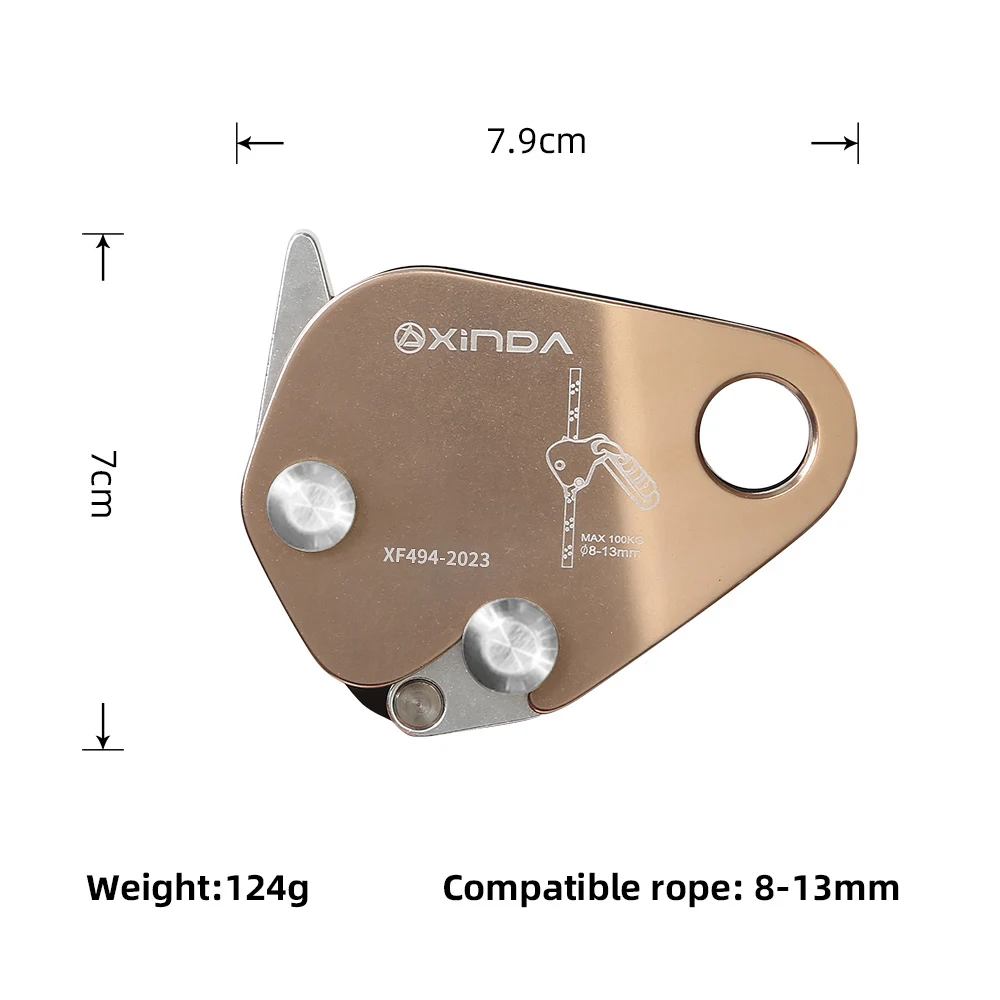 XINDA Professional Outdoor Rock Climbing Mountaining Self-Locking Auto Locking Carabiners Anti Fall Protective Grasp Rope Gear