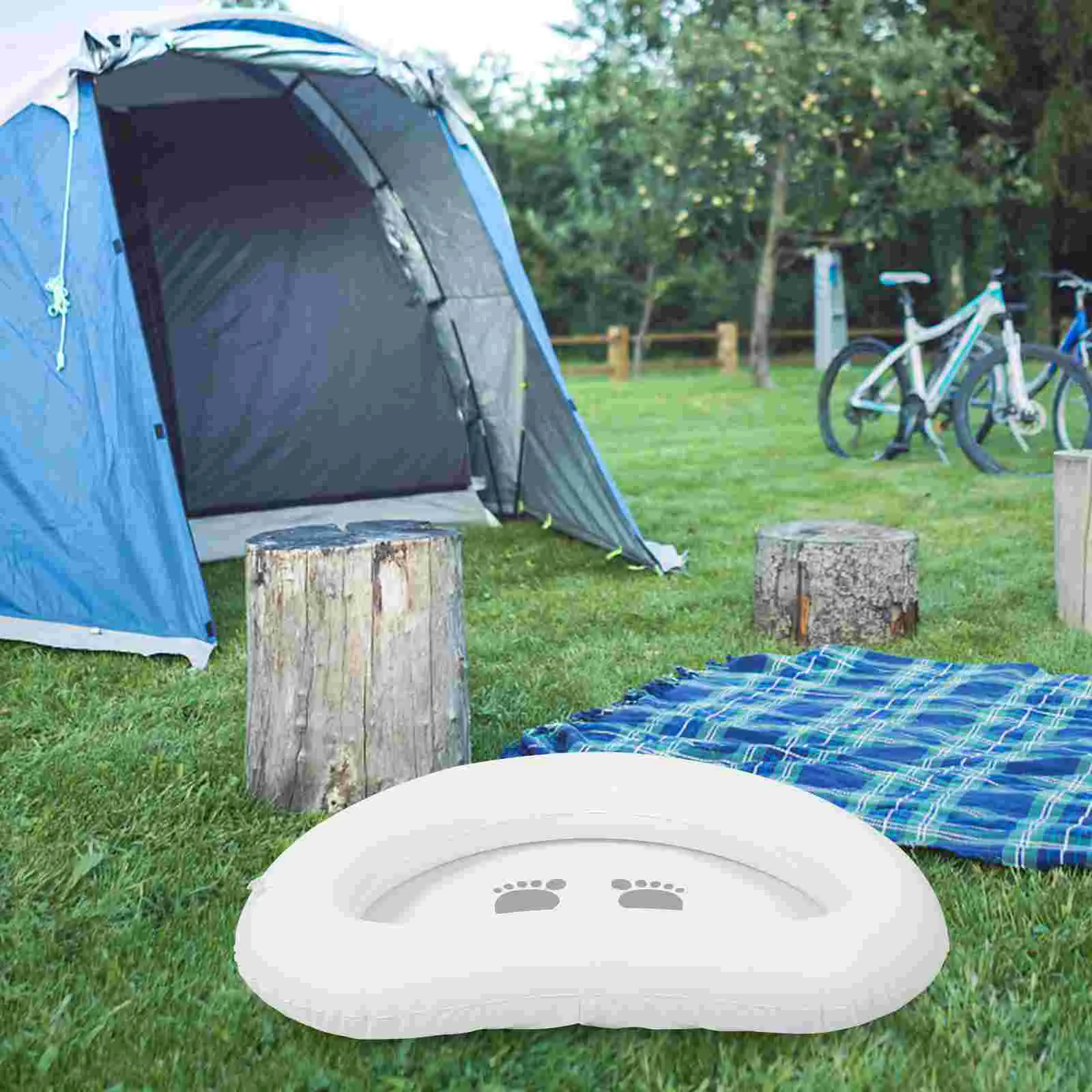 

Уличный надувной поднос для ванны, бассейн, поднос для умывальника, пластиковый складной фотоконтейнер из ПВХ, над землей, дорожный поднос