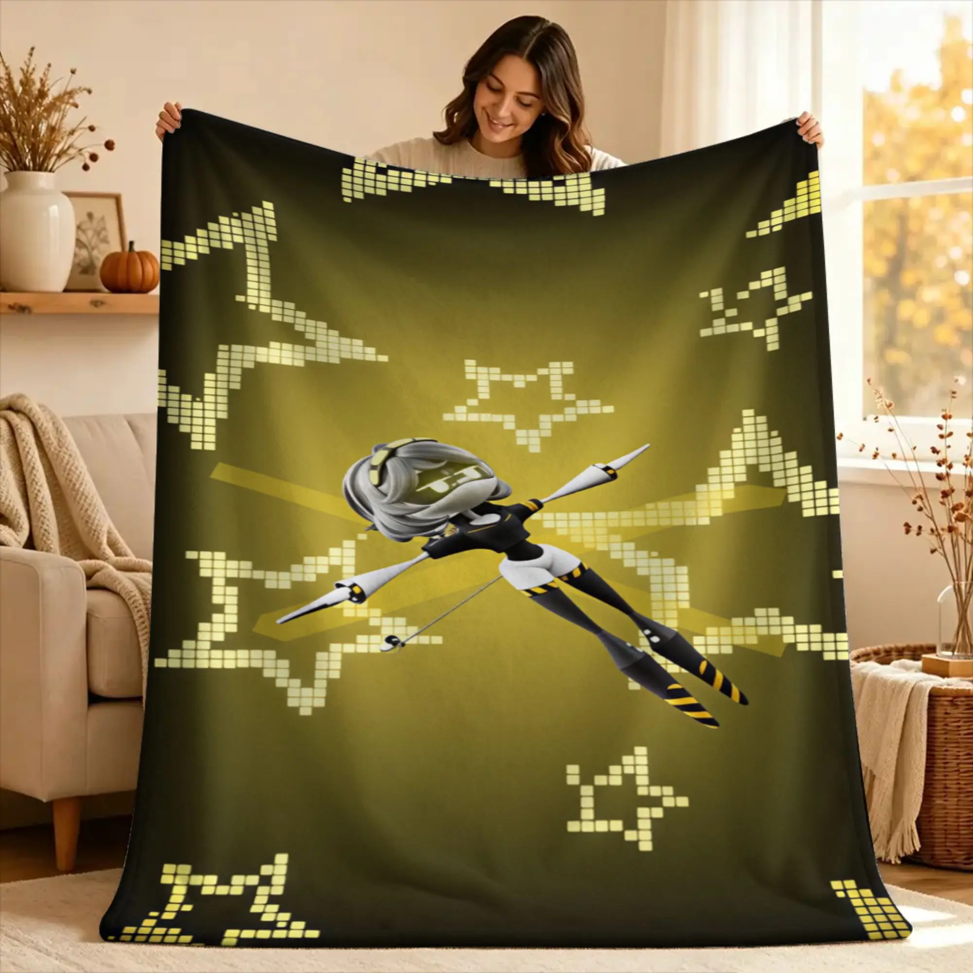 Murder Drones Uzi Doorman  Blanket Quality Warm  Bedding Throws Spring Travel Living Room Funny Bedspread